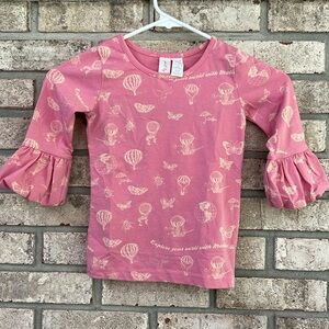 Matilda Jane Paint By Numbers Pink Sky View Puffer Tee Size 4